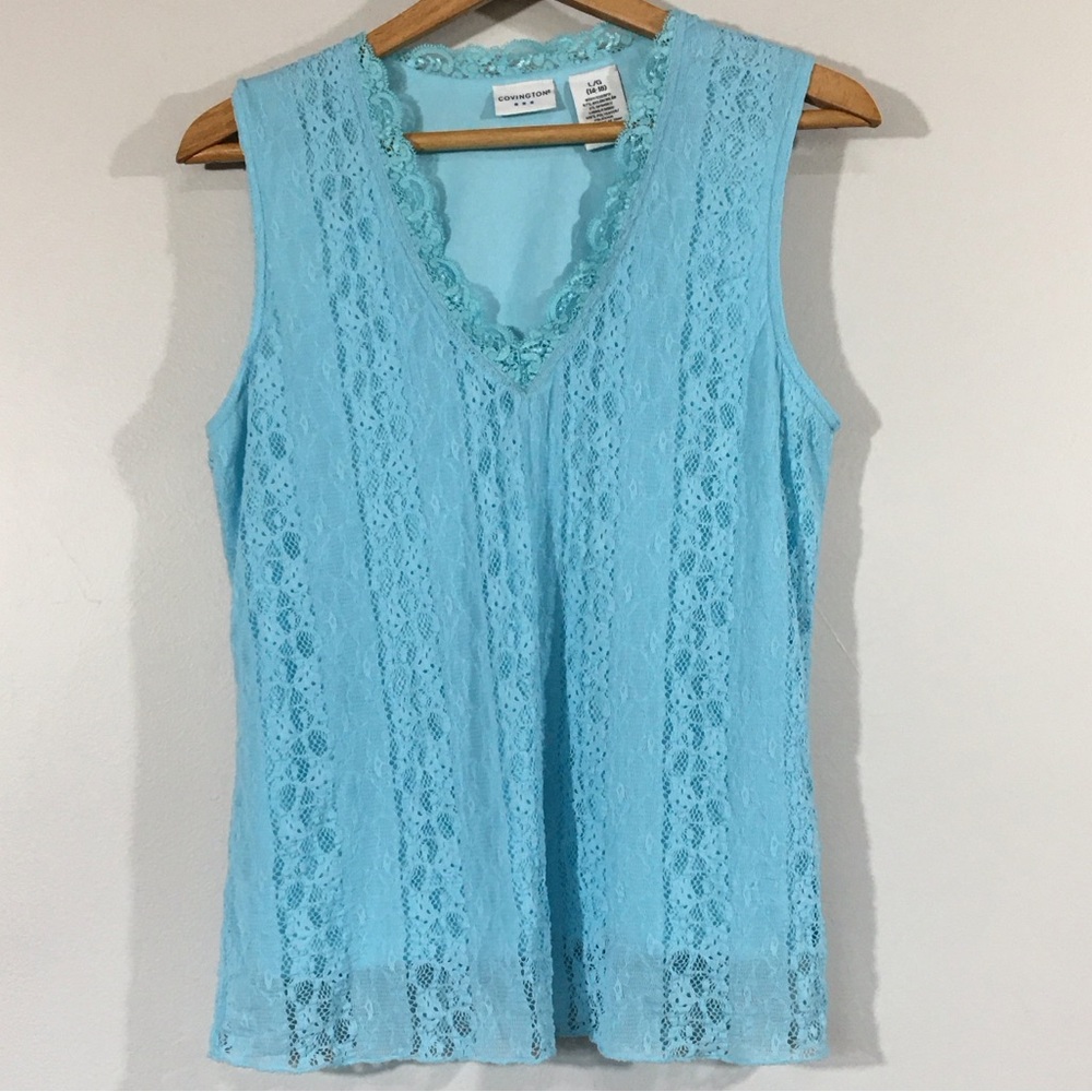 Covington Lace‎ Overlay Tank Top